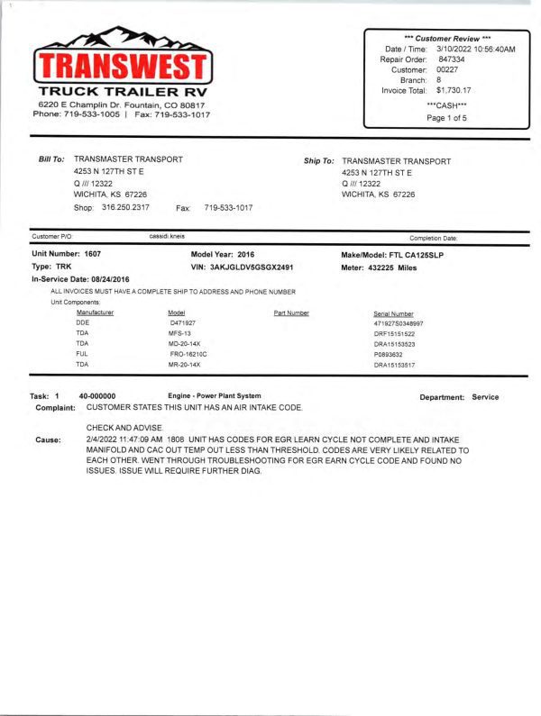 2016 Freightliner Cascadia Mid Roof 125 - Image 28