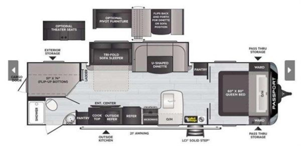 2021 KEYSTONE RV CO PASSPORT GT SERIES 2950BH - Image 10