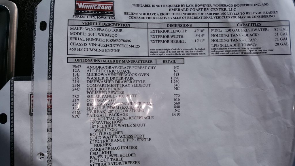 2014 Winnebago Tour 42 QD - Image 13