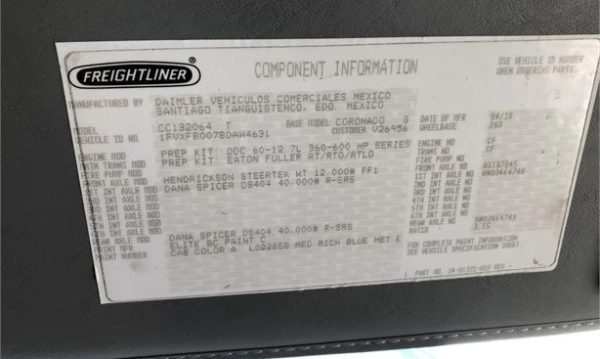 2011 FREIGHTLINER CORONADO 132 - Image 13