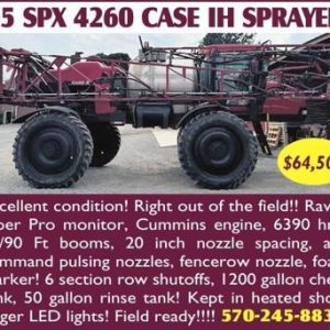 2005 CASE-IH 4260 SPRAYER