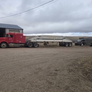 1989 Midland belly dump trailer