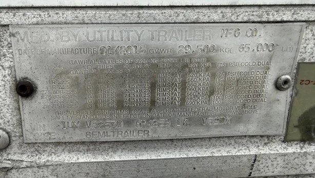 2016 UTILITY 53 ft x 102 in Aluminum - Image 6