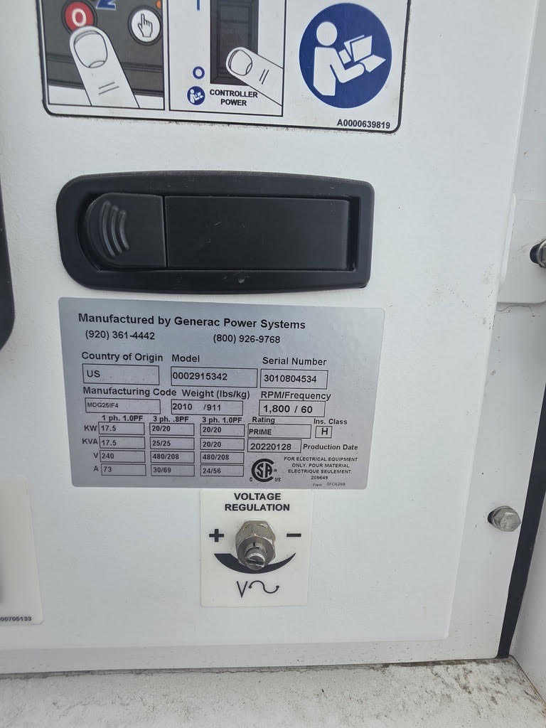2022 Generac MDG25 20kW Generator - Image 6