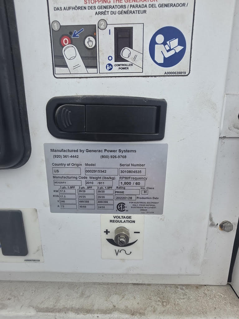 2022 Generac MDG25 20kW Generator - Image 6