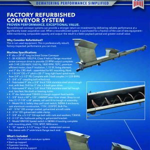 Conveyor System- Factory Refurbished
