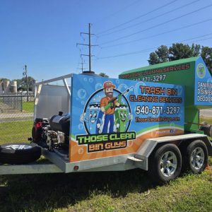 Trash Can Cleaning Trailer