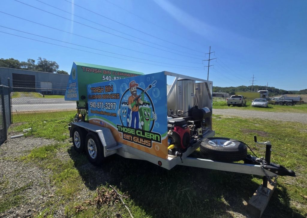 Trash Can Cleaning Trailer - Image 2