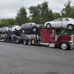 2018 Peterbilt 389 with 2018 Cottrell CX-11HCS 10 Car Carrier