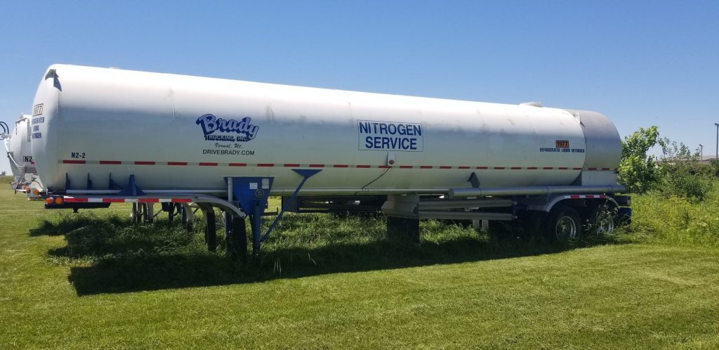 Nitrogen trailers and storage Vessels