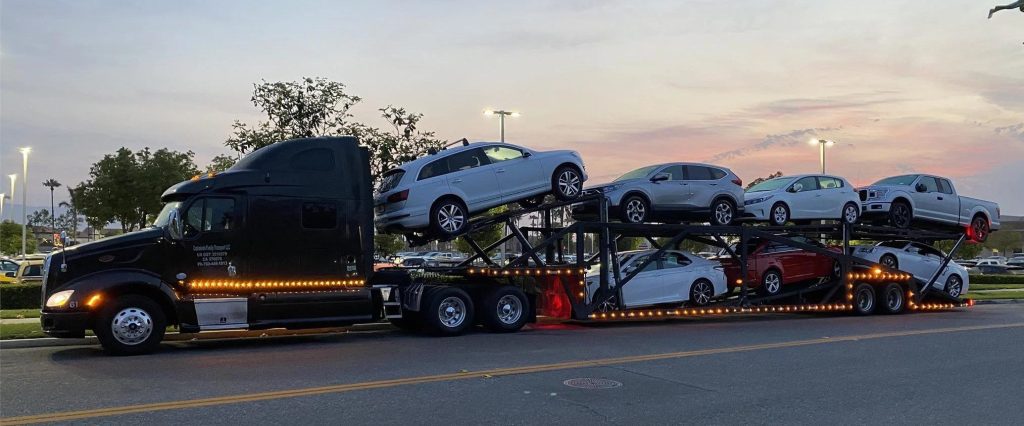 2014 PETERBILT 587 & 1997 JM 8 Car Trailer Fully Rebuilt - Image 2