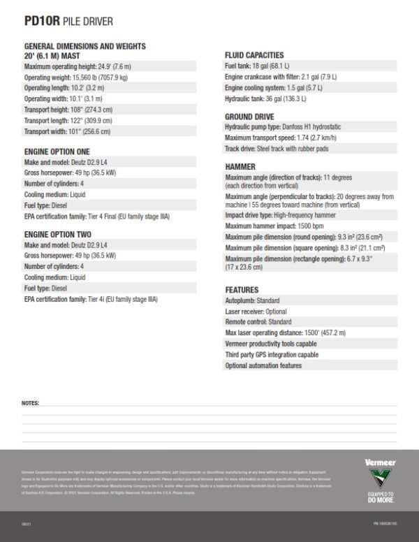 2021 VERMEER PD10R – Nationwide Auctions