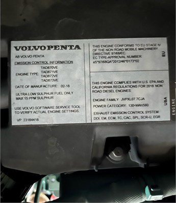 2020 VOLVO 180 KW - Image 8