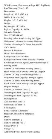 2020 DUTCHMEN VOLTAGE 4195 - Image 3