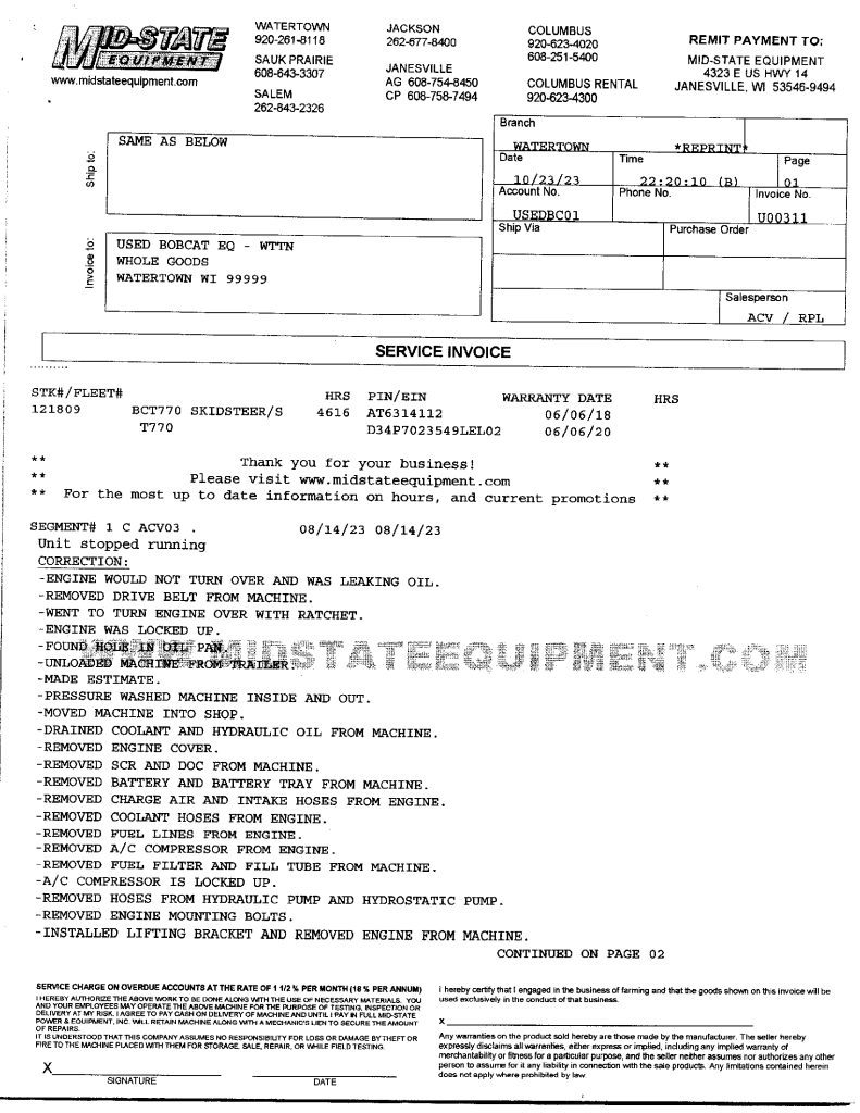 2017 bobcat t770 - Image 15