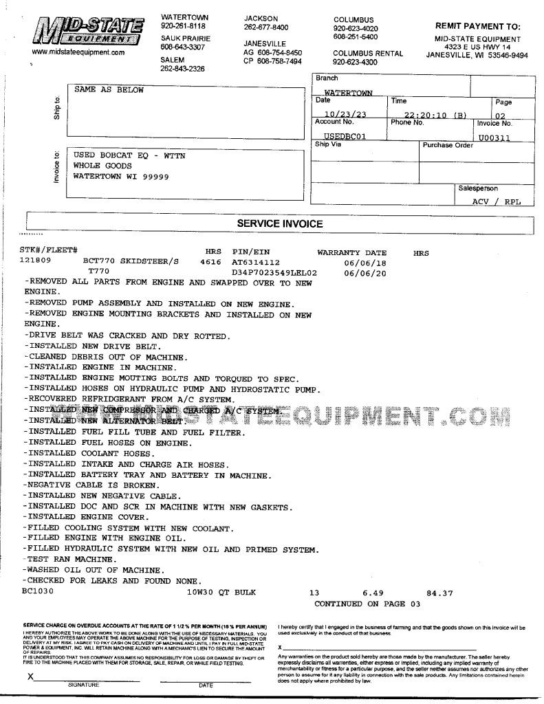 2017 bobcat t770 - Image 16